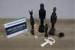Set van 5 Handgemaakte Stenen Egyptische Goden Beeldjes, Antiek en Kunst