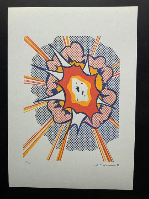 Lichtenstein genummerde litho formaat 35 X 50, Antiquités & Art, Art | Lithographies & Sérigraphies, Enlèvement ou Envoi