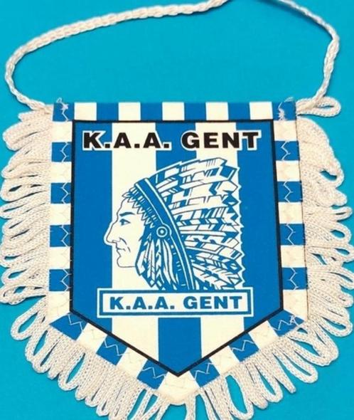 AA Gent La Gantoise 1980s erg zeldzaam voetbal vaantje, Verzamelen, Sportartikelen en Voetbal, Zo goed als nieuw, Vaantje of Sjaal