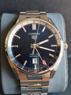 T.K. i.z.g.st.Tag Heuer Carrera Twin Time (GMT) van 2022., Staal, Staal, Polshorloge, Ophalen of Verzenden