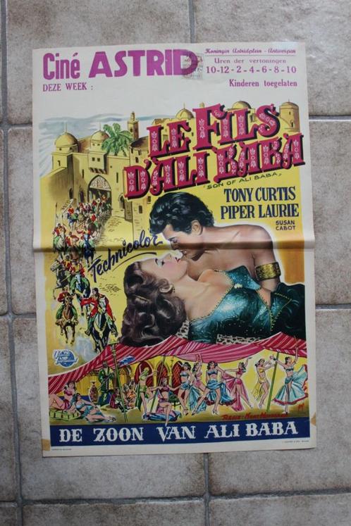 filmaffiche Son Of Ali Baba 1952 Tony Curtis filmposter, Verzamelen, Posters, Zo goed als nieuw, Film en Tv, A1 t/m A3, Rechthoekig Staand