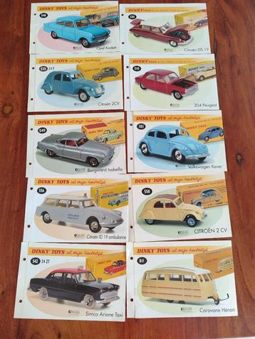 Lot 10 = 10 fiches/fascicules Dinky ATLAS beschikbaar voor biedingen