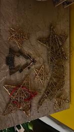 Set gouden rieten hangers, Diversen, Kerst, Ophalen of Verzenden