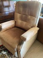 2 identieke elektrische alcantara  relaxzetels, Huis en Inrichting, Fauteuils, Ophalen, Gebruikt, Stof