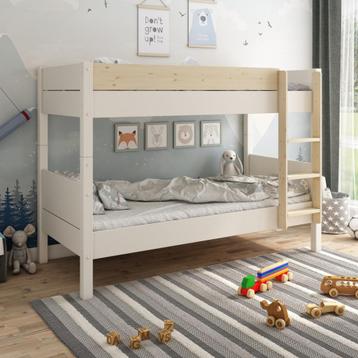 Lit bébé cabane évolutif 70x140 Aurore blanc