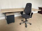 elektrisch Wing Bureau Halifax blad 240x120/80cm x 62-82 cm, Ophalen, Elektrisch, Zo goed als nieuw, Bureau
