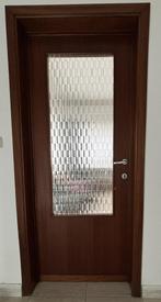 set van 7 binnendeuren - hout -incl deuromlijsting, Ophalen, Gebruikt, 80 tot 100 cm, Binnendeur