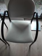 Keukenstoelen, Huis en Inrichting, Stoelen, Ophalen, Wit, Keukenstoel, Zo goed als nieuw