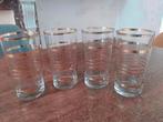 Set van 4 retro waterglazen, jaren 50, Enlèvement ou Envoi