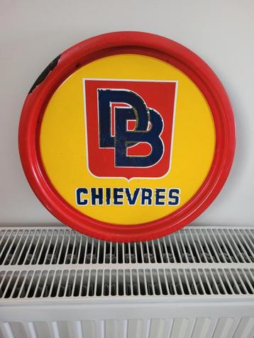 Ancien plateau émaillé brasserie de chievres, Collections, Enlèvement ou Envoi, Comme neuf