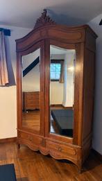 Antieke houten kasten en commode met spiegels, Antiek en Kunst, Antiek | Meubels | Kasten, Ophalen