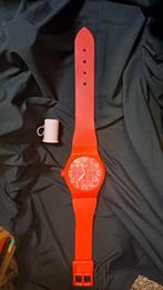 Horloge ''Montre Géante'' Vintage rouge, Enlèvement ou Envoi, Comme neuf