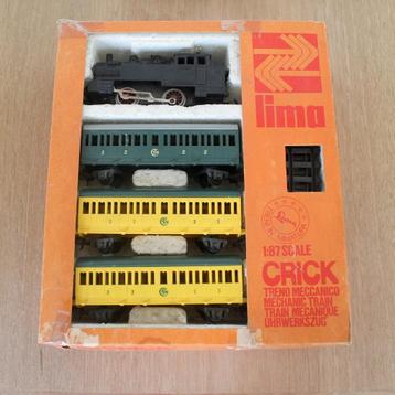 Vintage Lima Crick mechanical trainset, jaren '60 compleet !