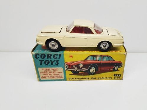 Vintage VW KARMANN Ghia CORGI TOYS GB England Avec sa BOITE, Hobby & Loisirs créatifs, Voitures miniatures | 1:43, Utilisé, Voiture