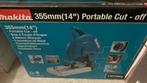 Makita 355 mm portable cut off 1400 x, Ophalen, Nieuw, Makita, Afkortzaag