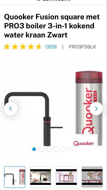 Les robinets et chaudières Quooker sont tous neufs, Enlèvement ou Envoi, Neuf, Chrome