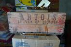 Artois ancien casier en bois 1967 original, Emballage, Enlèvement, Utilisé