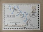 Herdenkingskaart 1990  postverbindingen Mechelen/Innsbruck, Postzegels en Munten, Postzegels | Europa | België, Ophalen of Verzenden