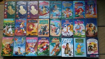 Cassettes VHS Disney et autres + 4 dvd