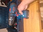 bosch gsb 18v 2-li met 3 batterijen en oplader te koop, Doe-het-zelf en Bouw, Ophalen of Verzenden, Zo goed als nieuw