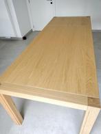 Eettafel + Dressoir + Vitrinekast, Ophalen, Gebruikt, Eikenhout, 200 cm of meer