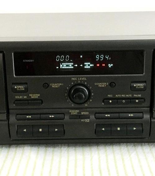 Technics cassettedeck RS-TR373, Audio, Tv en Foto, Cassettedecks, Dubbel, Overige merken, Auto-reverse, High speed dubbing, Tape counter