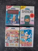 Sega Master system games, Sonic, Shinobi, Sport, Sport, Master System, Ophalen of Verzenden, Zo goed als nieuw