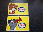 Lot vintage stickers Aristokatten Esso benzine stripfiguur, Ophalen of Verzenden, Zo goed als nieuw, Strip of Tekenfilm