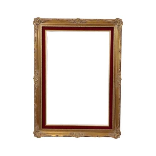 Vintage Vergulde Lijst Barok Stijl Fluweel Klassiek 76x56cm, Huis en Inrichting, Woonaccessoires | Lijsten, Gebruikt, 75 cm of meer