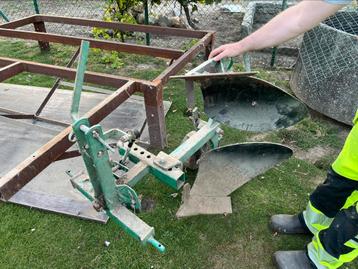 2 schaar ploeg mini tractor, Enlèvement