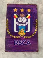 RSC ANDERLECHT metalen plaat (30/20 cm), Ophalen of Verzenden, Zo goed als nieuw