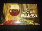 Belle-Vue - Ph. Vandenstock-Kriek Lambic-reclame karton 1990, Collections, Marques de bière, Panneau, Plaque ou Plaquette publicitaire