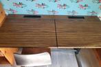 vintage schoolbank met 2 stoeltjes, Ophalen, Gebruikt
