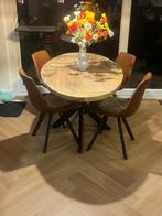 Table en bois de manguier, Maison & Meubles, 150 à 200 cm, Cinq personnes ou plus, Comme neuf, Enlèvement