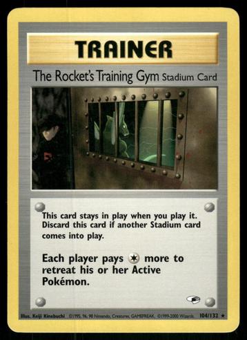 The Rocket's Training Gym 104/132 - Gym Heroes (EX) beschikbaar voor biedingen