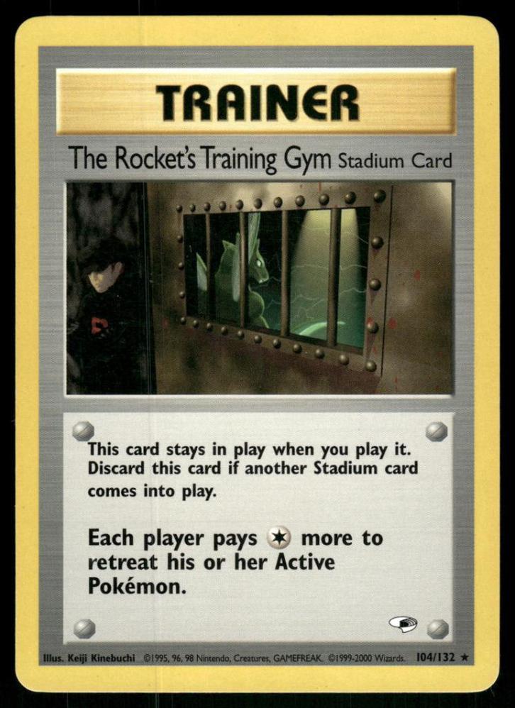 The Rocket's Training Gym 104/132 - Gym Heroes (EX), Hobby en Vrije tijd, Verzamelkaartspellen | Pokémon, Gebruikt, Verzenden