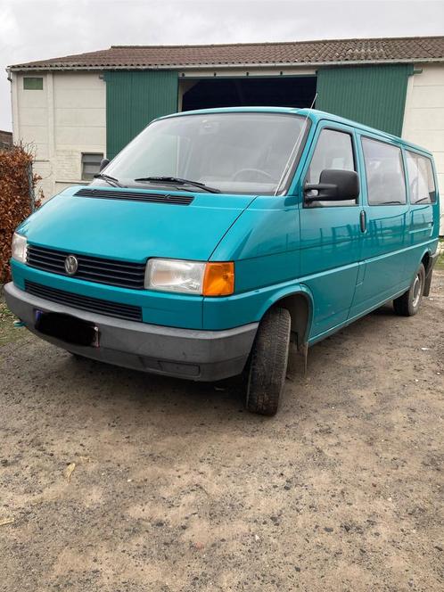 Vw t4 oldtimer minibus, Auto's, Oldtimers, Particulier, Volkswagen, Diesel, Handgeschakeld, Groen, Grijs, Stof, Ophalen