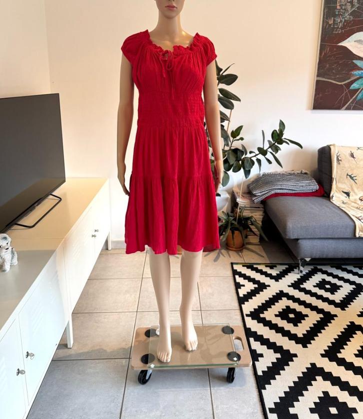 Robe Carmen rouge bohème (taille S/M) NEUVE, Vêtements | Femmes, Robes, Neuf, Taille 38/40 (M), Rouge, Longueur genou, Enlèvement ou Envoi