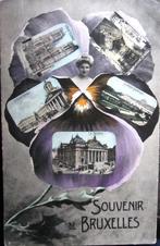 POSTKAART BELGIË- SOUVENIR DE BRUXELLES  1908, Verzamelen, Ophalen of Verzenden, Voor 1920, Gelopen, Brussel (Gewest)