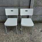 2 keukenstoelen, Huis en Inrichting, Ophalen, Kunststof, Twee, Zo goed als nieuw