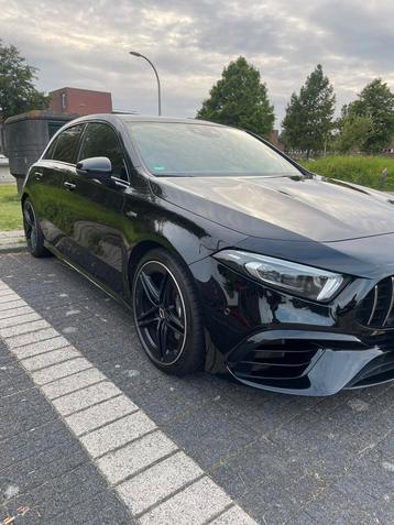 Mercedes A45+ 4matic -12-2021 AMG, Auto's, Mercedes-Benz, Euro 6, Alcantara, Zwart, Elektrisch