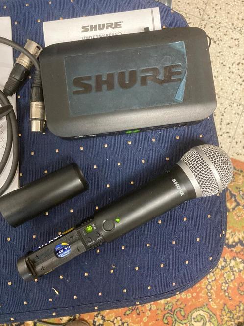 Shure BLX24/PG58, Muziek en Instrumenten, Microfoons, Gebruikt, Zangmicrofoon, Draadloos, Ophalen of Verzenden