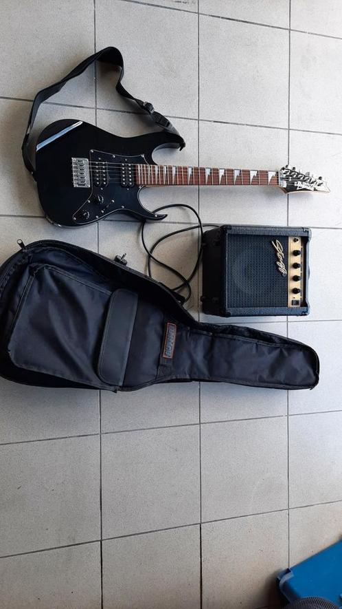 Kwalitatieve electrische gitaar (3/4), versterker en zak, Muziek en Instrumenten, Snaarinstrumenten | Gitaren | Elektrisch, Gebruikt