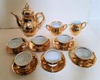 Service à thé plaqué or 24 carats Bavaria 16 pièces, Antiquités & Art, Enlèvement ou Envoi