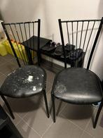 GRATIS AF TE HALEN, Huis en Inrichting, Stoelen, Ophalen, Gebruikt, Twee, Zwart