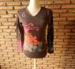 (130) -blouse femme t.38 brune - banana moon -, Kleding | Dames, Blouses en Tunieken, Maat 38/40 (M), Bruin, Banana moon, Ophalen of Verzenden