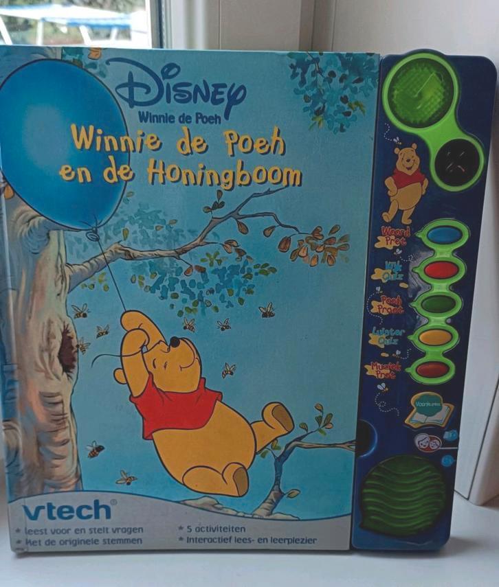 WINNIE DE POEH VTECH interactief lees en leerboek, Kinderen en Baby's, Speelgoed | Educatief en Creatief, Zo goed als nieuw, Met geluid