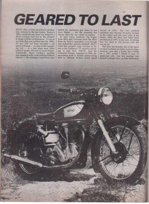 Moto Norton 500 cc International collection, Boeken, Motoren, Gelezen, Verzenden