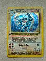 Pokémonkaart: MACHAMP (8/102) holo 1st edition, Hobby en Vrije tijd, Ophalen, Gebruikt, Losse kaart