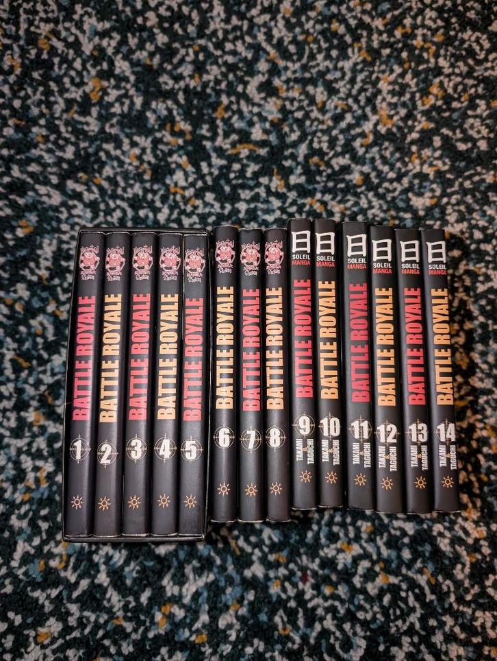 Battle Royale - Tomes 1 à 14 (1ère Édition Soleil), Boeken, Stripverhalen, Gelezen, Meerdere stripboeken, Ophalen of Verzenden